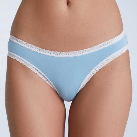 Culotte coupe classique avec dentelle - 95% coton bio - GOTS
