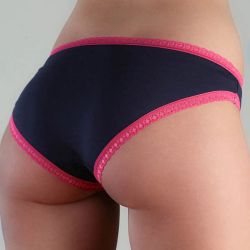 Culotte coupe classique avec dentelle - 95% coton bio - GOTS