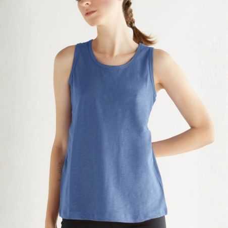 Débardeur dos nageur, jersey flammé - 100% Coton bio GOTS