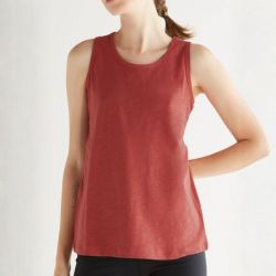 Débardeur dos nageur, jersey flammé - 100% Coton bio GOTS