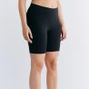 Short cycliste coton bio et élasthane, noir GOTS