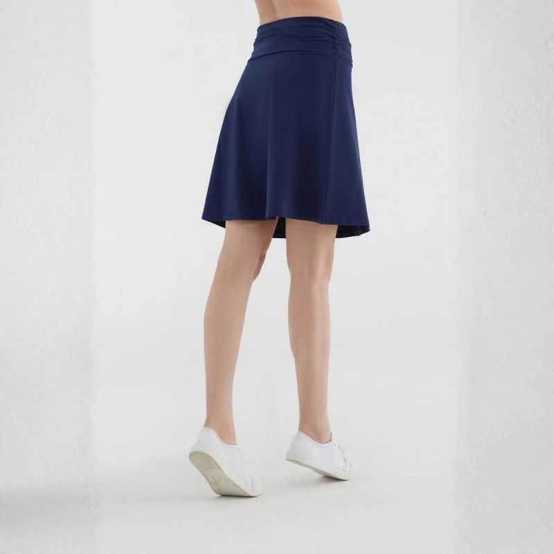Jupe trapèze, taille confort - 95% Coton bio - GOTS