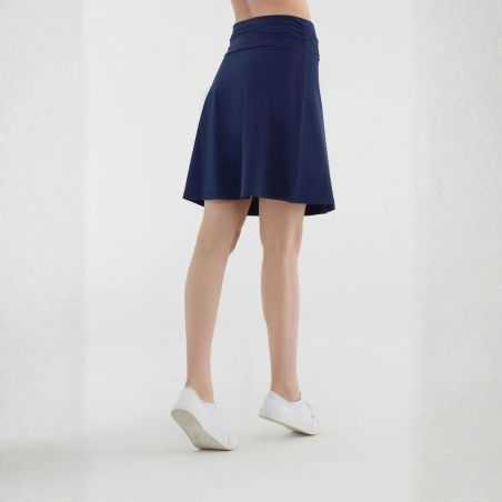 Jupe trapèze, taille confort - 95% Coton bio - GOTS