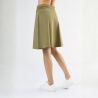 Jupe trapèze, taille confort - 95% Coton bio - GOTS