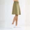 Jupe trapèze, taille confort - 95% Coton bio - GOTS
