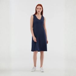 Robe droite sans manches - 95 % coton bio - GOTS