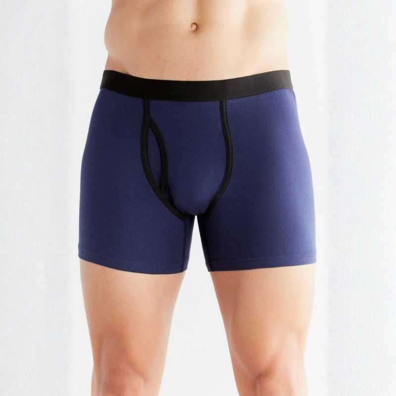 Boxer avec ouverture - 95% coton bio - GOTS