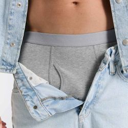 Boxer avec ouverture - 95% coton bio - GOTS