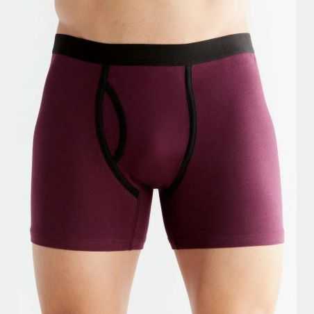 Boxer avec ouverture - 95% coton bio - GOTS