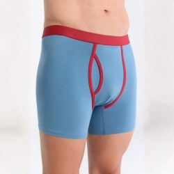 Boxer avec ouverture - 95% coton bio - GOTS