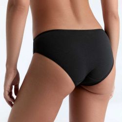 Ligne \"LEELA\" slip coton bio noir