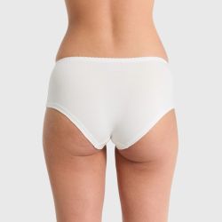 Shorty confortable avec dentelle - 95% coton bio - GOTS