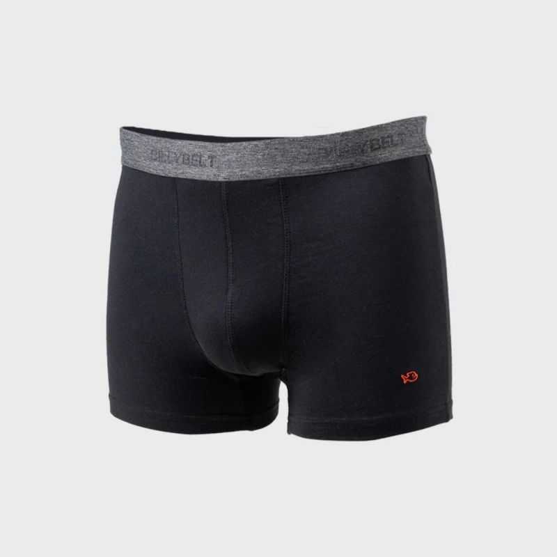 Boxer noir - 95% Coton bio - GOTS
