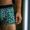 Boxer "MIRAGE" motif abstrait - 95% Coton bio - GOTS
