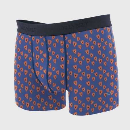 Boxer "CORAZON" motif coeur - 95 % Coton bio - GOTS