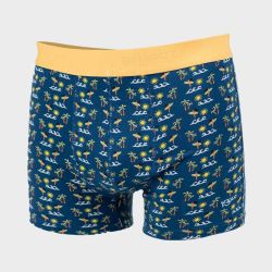 Boxer "ALOA" motif surf - 95% Coton bio - GOTS