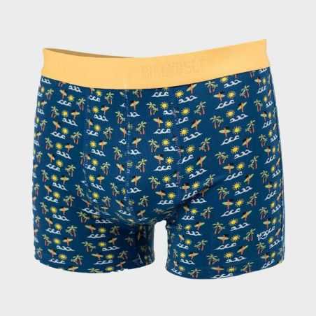 Boxer "ALOA" motif surf - 95% Coton bio - GOTS