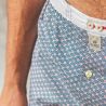 Caleçon "BLUE WAVE" - 100% Coton bio - GOTS