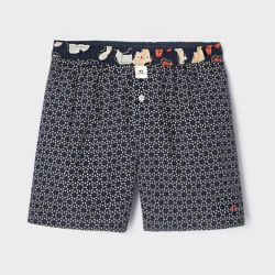 Caleçon "DOTS CIRCLE" motif pois géométriques - 100% Coton bio - GOTS