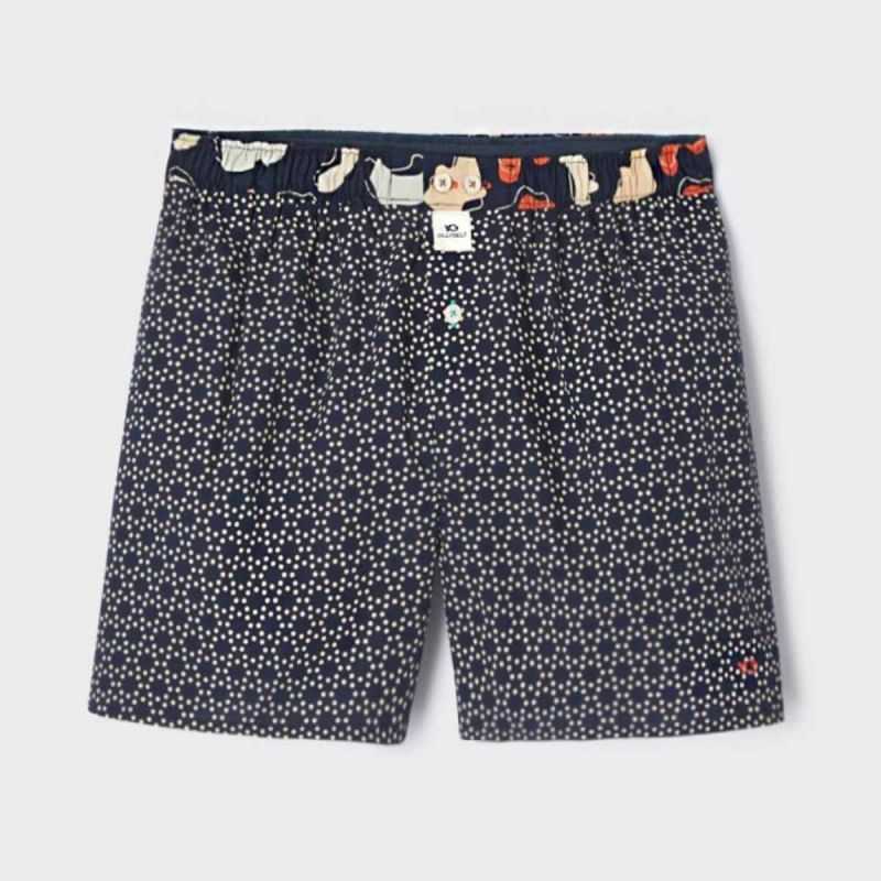 Caleçon "DOTS CIRCLE" motif pois géométriques - 100% Coton bio - GOTS