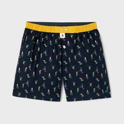 Caleçon "TOUT SCHUSS" motif ski -100% Coton bio - GOTS