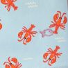 Caleçon "PIMPOL BAY" motif homard - 100% Coton biologique - GOTS