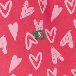 Caleçon "VALENTIN" motif coeur - 100% coton biologique GOTS