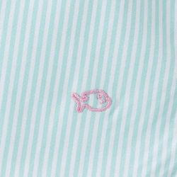 Caleçon "HENRI" rayures bleues - 100% Coton bio - GOTS