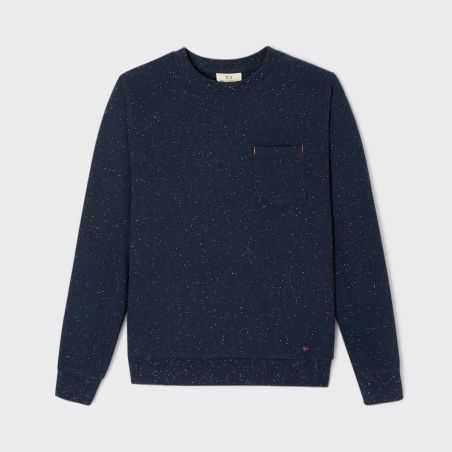 Sweatshirt 100% coton bio (400gr/m2) BILLYBELT, gris chiné