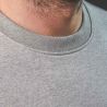 Sweatshirt 100% coton bio (400gr/m2) BILLYBELT, gris chiné