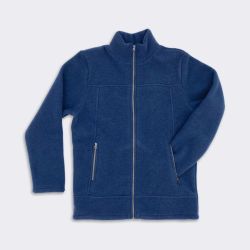 Veste cintrée homme, 100% de laine bio, bleu, GOTS et KBT 