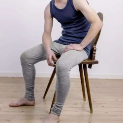 Caleçon long - 70% Laine vierge bio & 30% Soie - GOTS