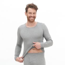 Haut à manches longues en coton bio, noir, JOHAN