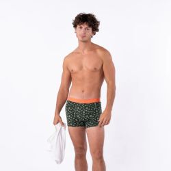 Boxer "ADVENTURER" motif camping - 95% Coton bio - GOTS