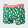 Boxer "CITRUS" motif citron - 95% Coton bio - GOTS