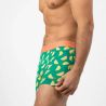 Boxer "CITRUS" motif citron - 95% Coton bio - GOTS