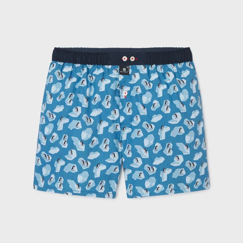 Caleçon "PINGOUIN" - 100% Coton biologique - GOTS