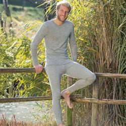 Caleçon long - 70% Laine vierge bio & 30% Soie - GOTS
