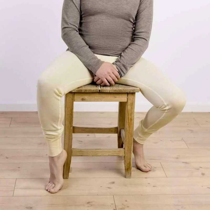 Caleçon long homme - 70% Laine vierge bio & 30% Soie - GOTS