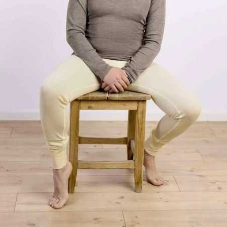 Caleçon long homme - 70% Laine vierge bio & 30% Soie - GOTS