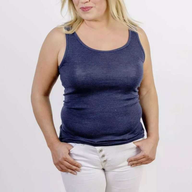 Débardeur femme - 70% Laine vierge bio & 30% Soie - GOTS