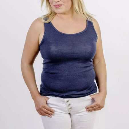 Débardeur femme - 70% Laine vierge bio & 30% Soie - GOTS