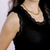 Débardeur avec dentelle - 70% Laine vierge bio & 30% Soie