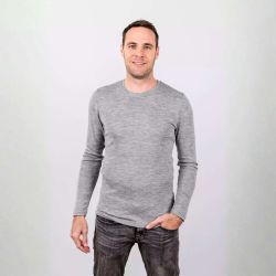 Tricot de peau manches longues - 70% Laine vierge bio et 30% Soie - GOTS