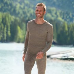 Tricot de peau manches longues - 70% Laine vierge bio et 30% Soie - GOTS