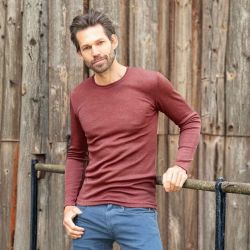 Tricot de peau manches longues - 70% Laine vierge bio et 30% Soie - GOTS