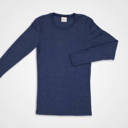 Tricot de peau manches longues - 70% Laine vierge bio et 30% Soie - GOTS
