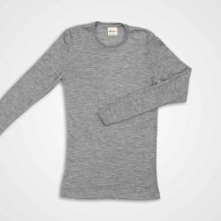 Tricot de peau manches longues - 70% Laine vierge bio et 30% Soie - GOTS