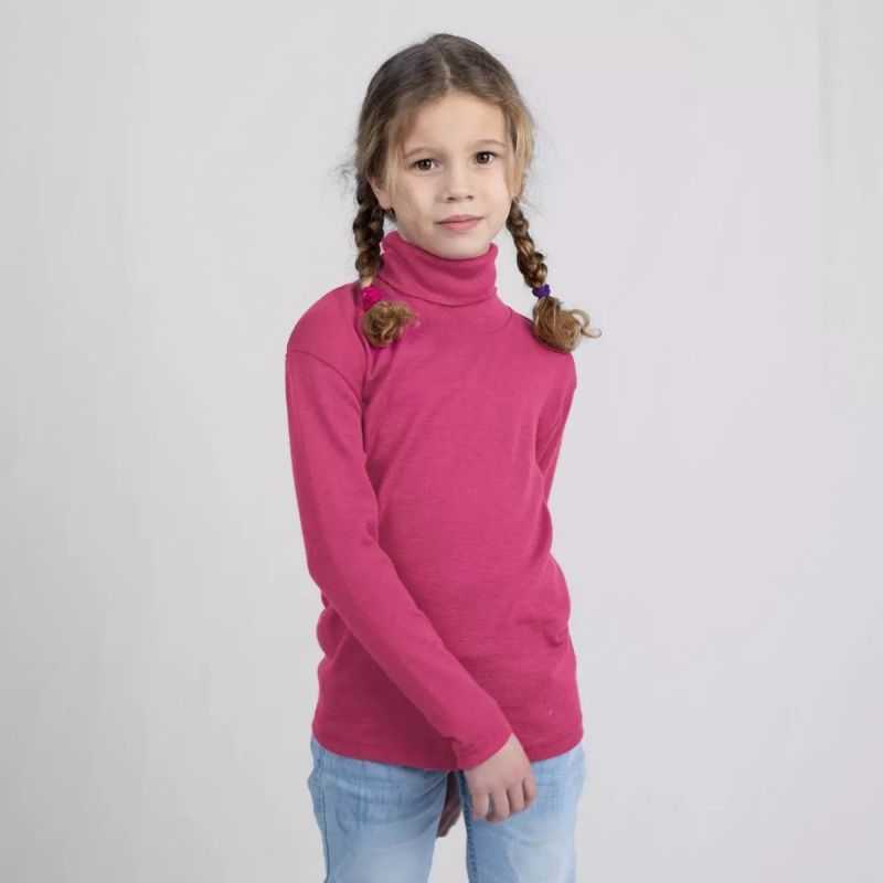Sous-pull enfant col roulé - 70% Laine vierge bio & 30% Soie - GOTS