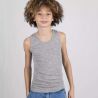 Débardeur pour enfant, gris clair, GOTS et KBT